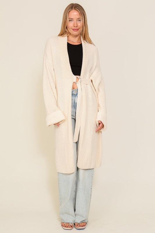 Long Slouchy Belted Cardigan – v o g l i o