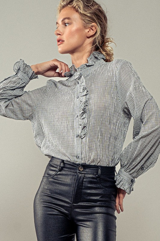 Victorian Gingham Flaunt Blouse