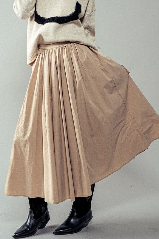 Evelyn Pocket Midi Skirt (2 Color Ways)