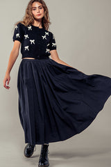 Evelyn Pocket Midi Skirt (2 Color Ways)