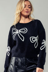 Embroidered Knit Sweater