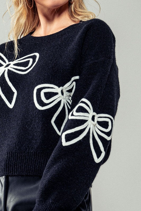 Embroidered Knit Sweater