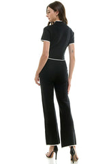 Mock Neck Top & Pant Set