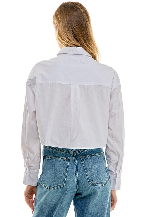 Cropped Button up Top