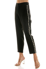 Pearl Trim Pants (2 Color Ways)