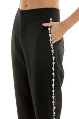 Pearl Trim Pants (2 Color Ways)