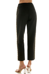 Pearl Trim Pants (2 Color Ways)