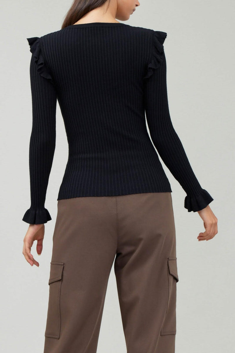 Long-Sleeve Round Neck Sweater (2 Color Ways)