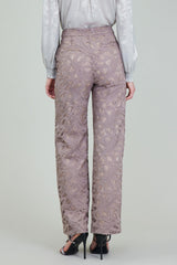 Lined Lace Straight Pants