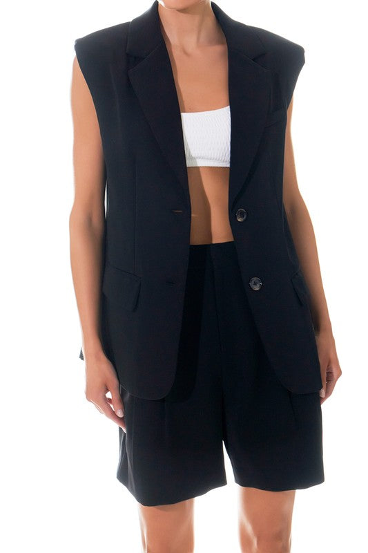 Oversized Blazer Vest