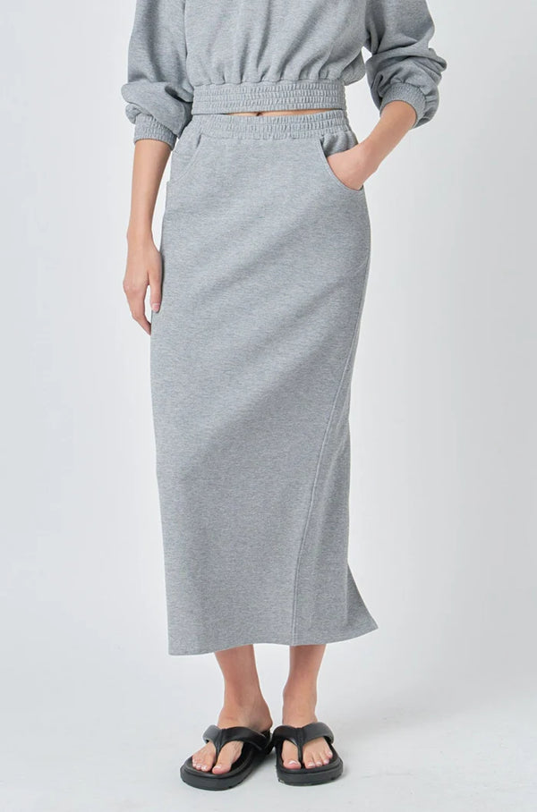 French Terry Maxi Skirt