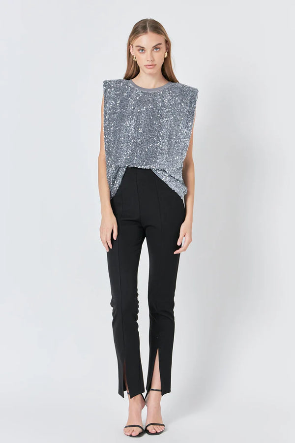 Sequin Embellished Top (2 Color Ways)