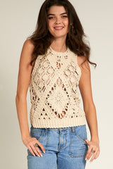 Sleeveless Crochet Top