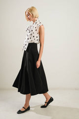 Woven Midi Skirt (2 Color Ways)