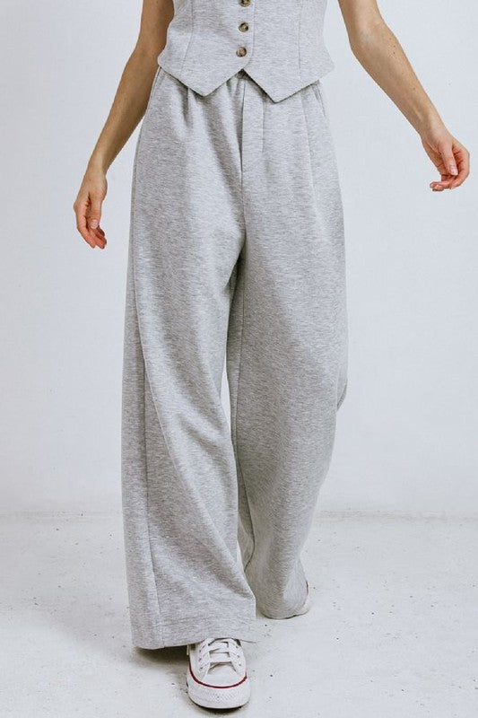 Wide leg Knit Pant