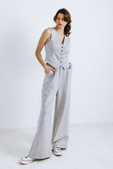 Wide leg Knit Pant