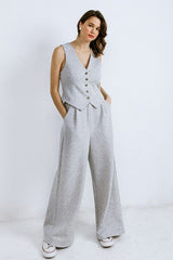 Wide leg Knit Pant