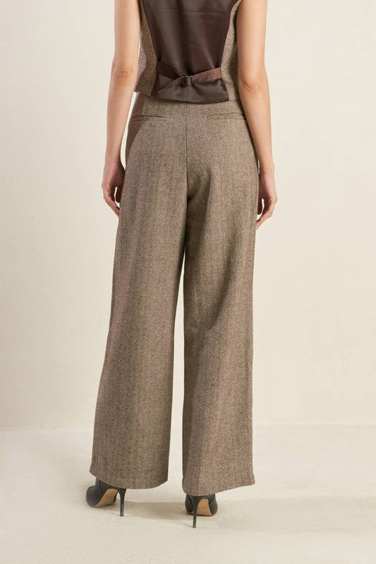 Woolen Wide Leg Pant