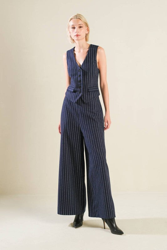 Woven Striped Pant