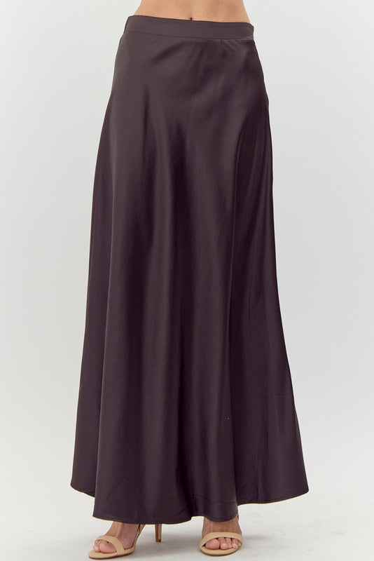 Satin Solid Circle Full Skirt (Up to XL)