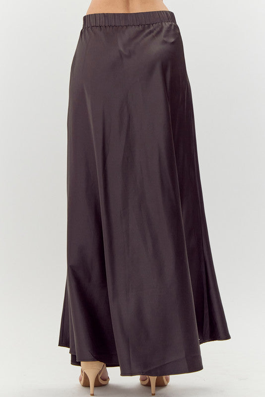 Satin Solid Circle Full Skirt (Up to XL)