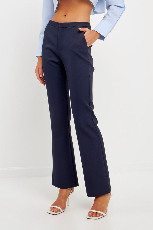 Slim Fit Trousers (Black, Navy)