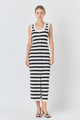 Striped Midi Dress