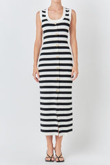 Striped Midi Dress