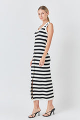 Striped Midi Dress