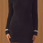 Bow Knit Mini Sweater Dress