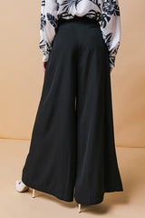 Flared Hem Wide Leg Pants