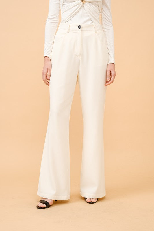 Solid High-Waist Flare Pants (2 Color Ways)