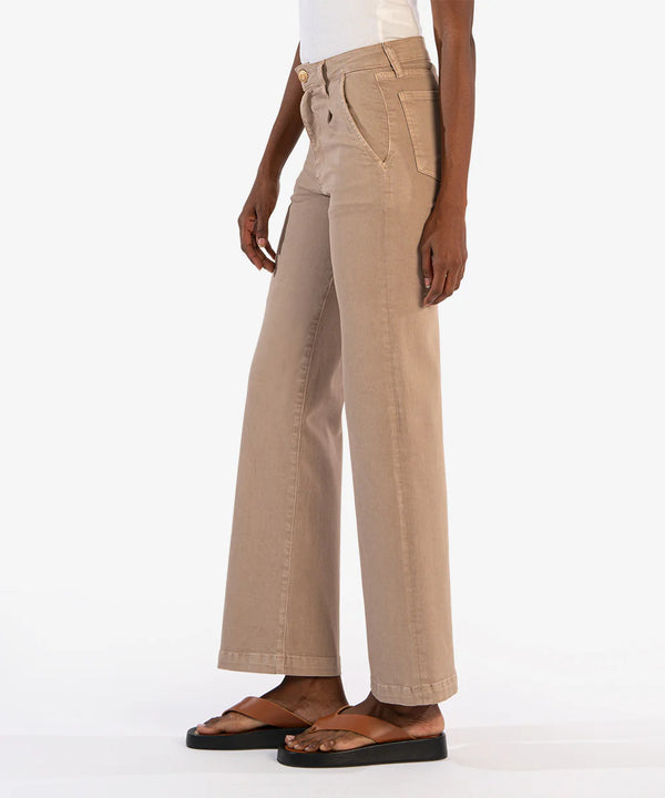 Jodi High Rise Wide Leg In Stone