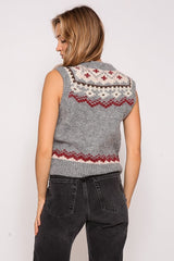 Nordic Pattern Sweater Vest