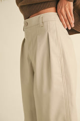 Vegan Leather Bermuda Pants (2 Color Ways)