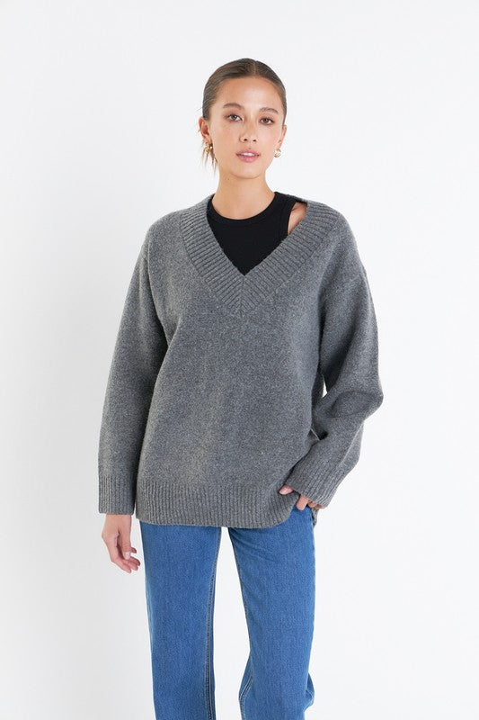 Charcoal Oversized Sweater