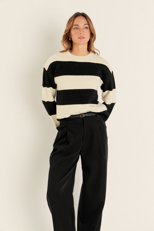 Bold Stripe Knit Sweater