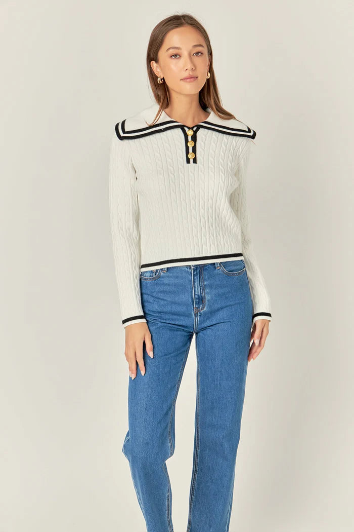 Sailor Stripe Knit Sweater