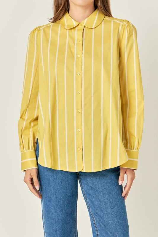 Mustard Collared Shirt