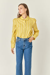 Mustard Collared Shirt