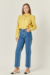 Mustard Collared Shirt